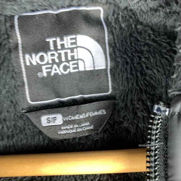 The North Face Women's Jacket Black Fleece Pullover Full Zip Up Pockets Size S - Picture 8 of 16